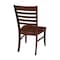 International Concepts Set of 2 Cosmo Roma Chairs, Espresso C581-310P - alternate 6